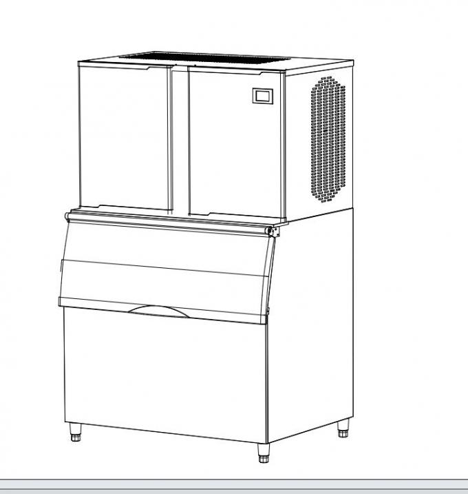 -18 درجه دستگاه یخ ساز ، دستگاه ساخت یخ مکعب یخ 700 وات 26