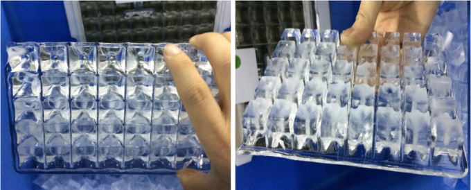 -18 درجه دستگاه یخ ساز ، دستگاه ساخت یخ مکعب یخ 700 وات 35