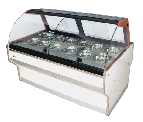 Restaurants Food Warmer Showcase , CE Fast Food Display Counter